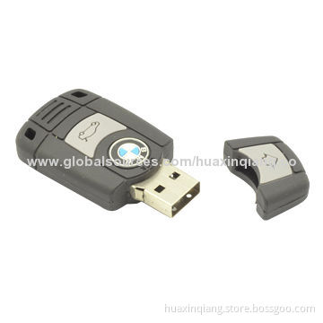 Car Key Style USB Drive, 128MB-64GB Capacity